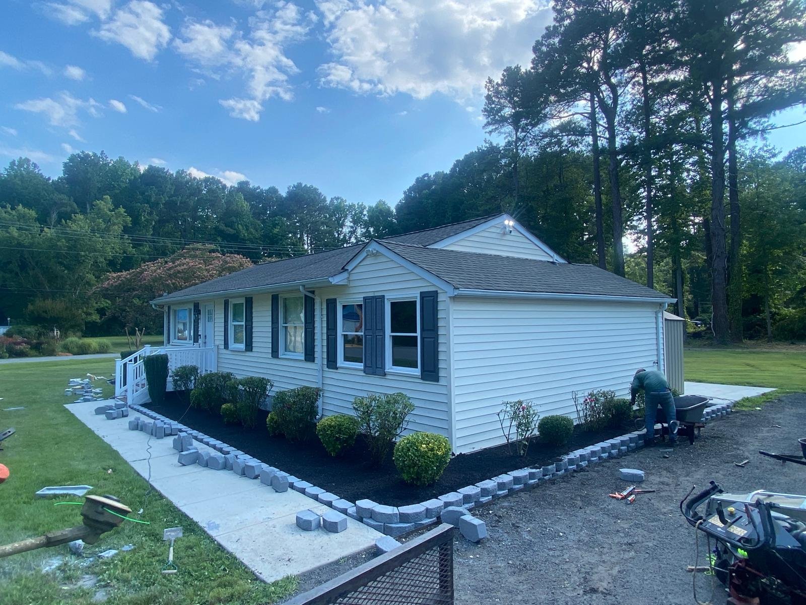 Outdoor lawn care project